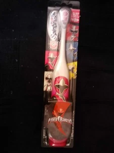 ARM & HAMMER~KIDS SPINBRUSH~SABAN PINK POWER RANGER~NEW POWERED TOOTHBRUSH~W/BAT - Picture 1 of 2