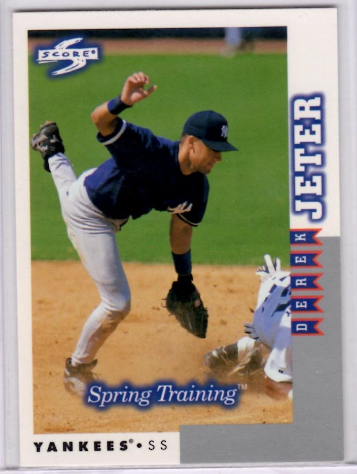 Puntuación 1998 novato intercambiada #262 Derek Jeter ST ~ Yankees de Nueva York ~ ¡Entrenamiento de primavera! Foto 1 de 1