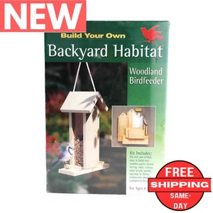 NEW BACKYARD HABITAT Woodland Birdfeeder Craft Kit wood DIY BYH-137 bird clear - Picture 1 of 9