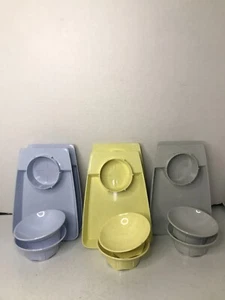 RARE Vintage Melamine Melmac Chip/Dip Individual Serving Set of 9 - Picture 1 of 12