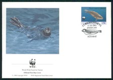 TÜRKMENISTAN FDC FAUNA ROBBE CASPIAN SEAL KASPI-RINGELROBBE PHOCA PHOQUE dz08