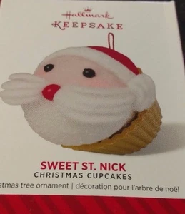 2014 Hallmark Sweet St. Nick Christmas Cupcakes Series Ornament NIB NEW IN BOX - Picture 1 of 3