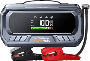 Portable Car Jump Starter with Air Compressor 160PSI, 6000A 65W Charging Car - Picture 1 of 7