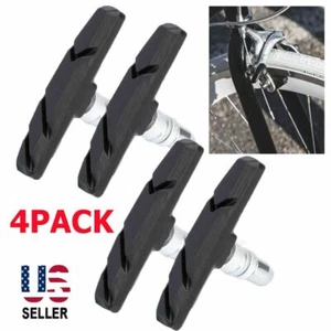 4Pack Bicycle Brake Pads Shoes 70mm V-brake For Mountain Bike VBrake MTB Cycling - Picture 1 of 8