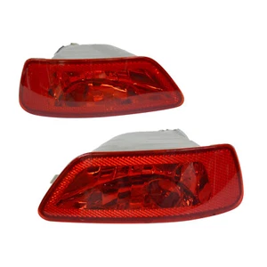 1 Pair Rear Bumper Light Tail Fog Reflector Lamps Red Lens For Fiat Freemont - Picture 1 of 8