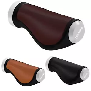Brooks Lenkergriffe Ergonomic Leather Grip 100/130mm Leder Ergon Fahrrad Griffe - Bild 1 von 19