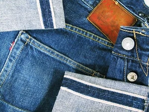 HOT VTG Men's EVIS SELVEDGE RELAXED DISTRESS JAPAN Denim Jeans 32x29 (Fit 29x29) - Picture 1 of 21
