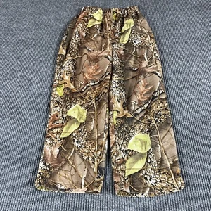 WFS Sweatpants Boys Large Brown Big Burly Camp Fleece Stretch Hunting Comfort - Picture 1 of 12