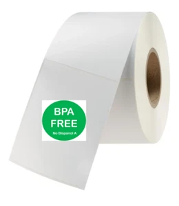 2 Rolls (1000 Labels) 4" x 6" Thermal Labels 101 x 152mm, 500 per Roll - Picture 1 of 5
