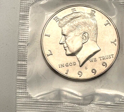 1999 D IN MINT CELLO Kennedy Half Dollar Cover