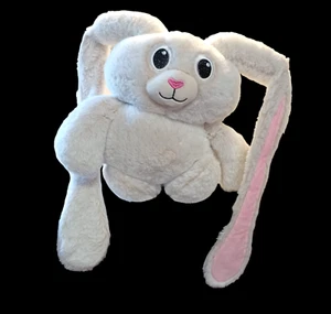 Large Plush Rabbit - Cute Bunny w/Long Floppy Ears - 32" Length - Soft White Fur - Picture 1 of 10
