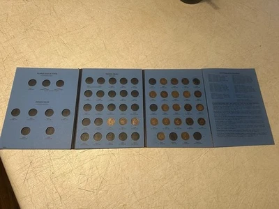 1857-1909 Flying Eagle Indian Cent Collection 26 Coin Set WHITMAN Folder lot - Image 1 of 4