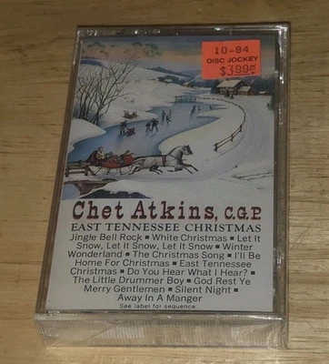 East Tennessee Christmas Chet Atkins CGP Country Music Album Cassette Tape NEW - Image 1 of 3