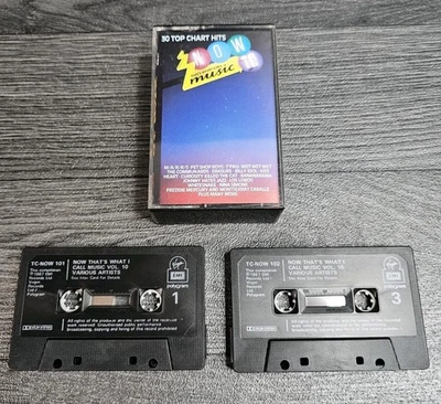 Now 10 - Various Artists Double Cassette Album Audio Cassette Tape - Image 1 of 4