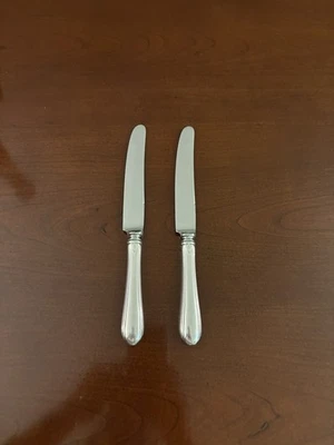 2 cuchillos de cena vintage toalla de plata esterlina Lady Diana Foto 1 de 4