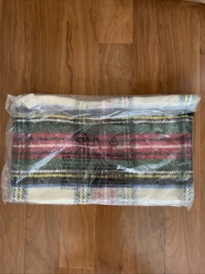 Pottery Barn Stewart Ivory Plaid Lumbar Pillow Cover -16x26"-NWT - Image 1 of 3