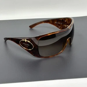 PRADA Sunglasses Rope Knot MILANO Logo Tortoise SPR 04H 4BW 6S1 Shield Gradient - Picture 1 of 17