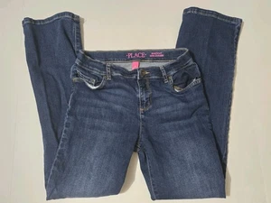 Children's Place Girls Boot Cut Denim Stretch Jeans Size 12 - Picture 1 of 6