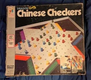 Vintage Milton Bradley 1973 Dragon Chinese Checkers Board Game 4301 Complete - Picture 1 of 3