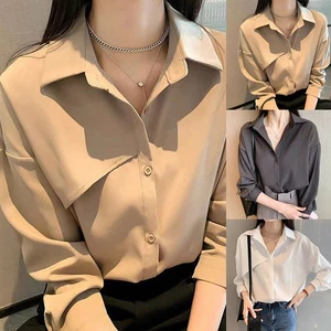 Womens Everyday Loose Top with Long Sleeves Available in Multiple Shades - Picture 1 of 17