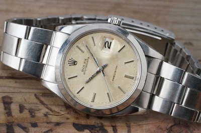 Serviced Vintage ROLEX OysterDate 6694 34mm cal.1225 c.1968 Box & Paper #1496 - image 1 of 4