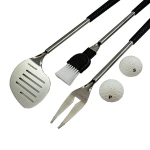 NEW Jef World of Golf 5 Piece Golfer BBQ Utensil Set - Picture 1 of 6