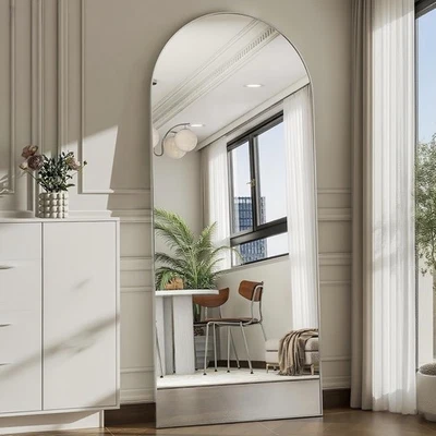 拱形全长镜,64 英寸 * 21 英寸大落地镜,全身镜适用于... — 第 1/4 张图片