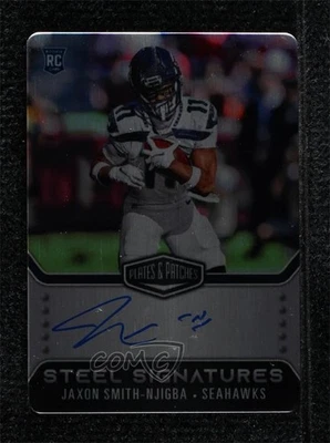 2023 Plates & Patches Rookie Steel Signatures 95/300 Jaxon Smith-Njigba Auto RC - Image 1 of 3