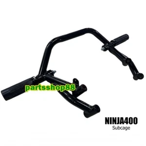 Kawasaki Ninja400 Subcage Stunt Motorcycle Motors Steel Black Foot Pegs Parts - Picture 1 of 7