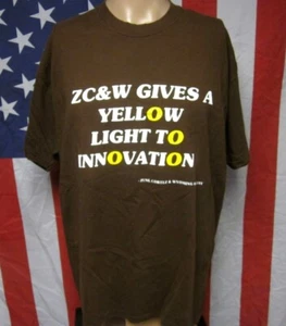 ZC&W lrg T shirt Zuni Cortez & Wyoming Railway tee Tonnage First Safety Last - Picture 1 of 2