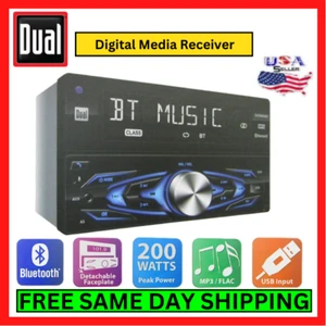 Dual Media Receiver AM/FM Doppel DIN im Armaturenbrett Auto Bildschirm Bluetooth für Anrufe Kit - Bild 1 von 9