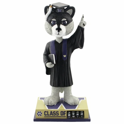 Washington Huskies Graduation Mascot Bobblehead - Numbered to 3,000 NEW! Cover