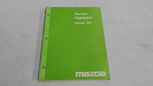 MAZDA 323 SERVICE HIGHLIGHTS MANUAL BOOK ORIGINAL GENUINE - Picture 1 of 7