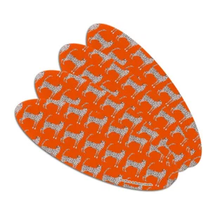 Cheeky Cheetahs Double-Sided Oval Nail File Emery Board Set 4 Pack - Picture 1 of 4