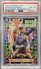 1992 Topps Stadium Club Shaquille O'Neal Members Only Beam Team #21 PSA 8 NM-MT