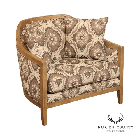 Magnussen Transitional Custom Upholstered Club Chair Cover