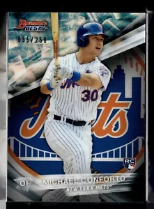 BOWMAN'S BEST BLUE 2016 /250 ROOKIE MICHAEL CONFORTO METS - Foto 1 di 1