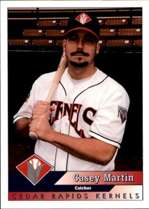 1998 Cedar Rapids Kernels Team Issue 17 Casey Martin Lakewood California CA Card