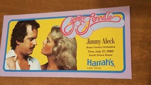 Captain & Tennille Harrah's Lake Tahoe Promi Postkarte große Größe Jim Aleck 1980 - Bild 1 von 2