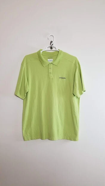 Columbia Omni-wick Hombre XXL Abotonable Exterior Polo Verde Oliva Foto 1 de 4