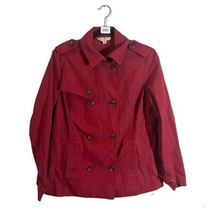 Brooks Brothers Red Fleece Women's Peacoat Spring Lightweight Coat Jacket Sz 10 - Picture 1 of 6