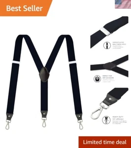 Adjustable Y-Back Suspenders with Durable Elastic Straps - Perfect for Work - Picture 1 of 8