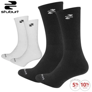 STUBURT 2025 GOLF CREWSOCKS TWIN PACK -SOFT CUSHIONED GOLF SOCKS X 2 PAIR PACK - Picture 1 of 3