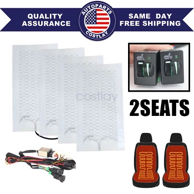 Square switch 2 seats heated seat,seat heater fits Toyota 4Runner Avalon Tundra - Image 1 of 4