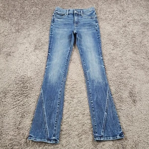Express Jeans Womens 6 R Boot Cut Mid Rise Medium Wash Skyscraper Stretch 25x32 - Picture 1 of 13