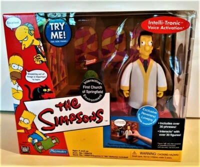 SIMPSONS Reverend Lovejoy PLAYSET 2001 PLAYMATE sealedLimited collector Edition  - Image 1 of 4