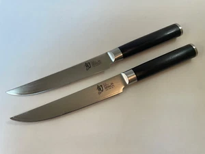 Shun Classic 2 piece Steak Knife Set #1 - Picture 1 of 6