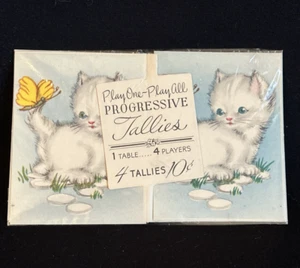 Vintage Play-One Play All Progressive Tallies Gattini 4 Tallies 4 Giocatori NOS - Foto 1 di 5