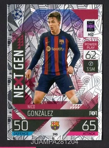 NICO GONZALEZ #395 FC BARCELONA 2022/23 CROMO UEFA MATCH ATTAX 22/23 TOPPS - Picture 1 of 2