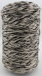 New Zealand Wool Worsted Bulky Gray Black Yarn Cone 1586 g 1.4 g / yd - Picture 1 of 2